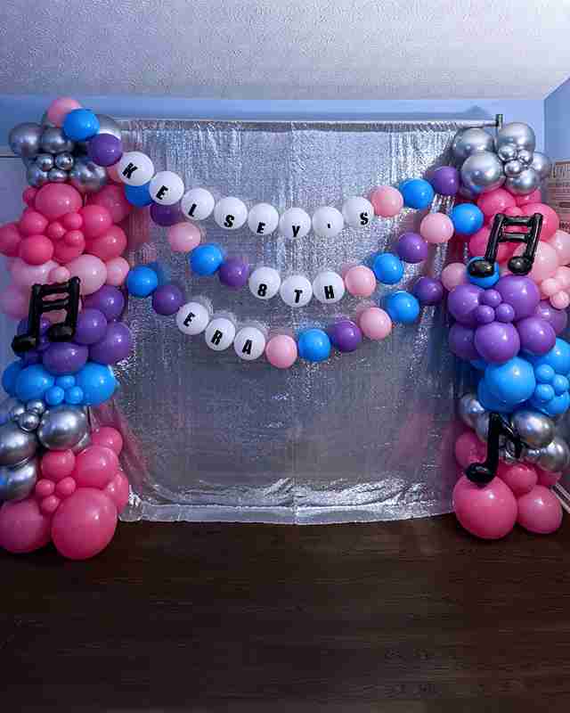 Taylor Swift inspired balloon backdrop